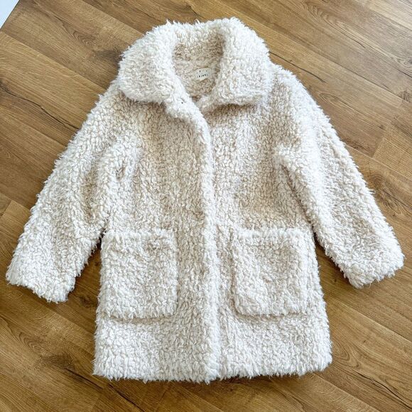 Lost + Wander Sherpa Teddy Coat - Ivory | Size S - Picture 2 of 8